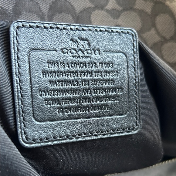 Coach East/West Celeste Hobo Black Smoke Signature Canvas Shoulder Bag F54936 - Picture 12 of 13